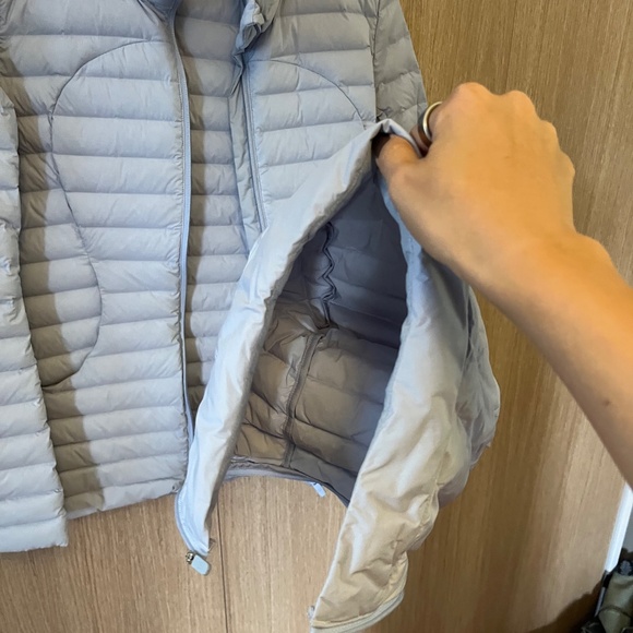 Lululemon Pack It Down Jacket Blue Linen Size 6 - Picture 5 of 6